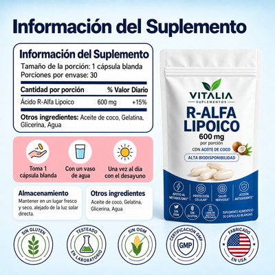 R-Alfa Lipoico — Bienestar metabólico
